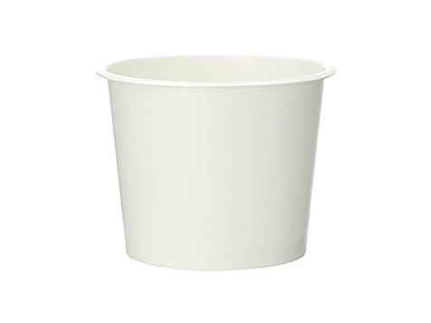 紙カップ アイスクリーム 4スノーホワイト
